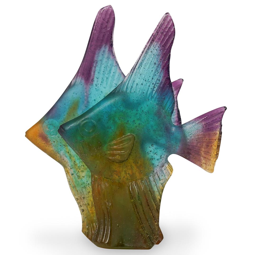Daum Pate de Verre Angel Fish (1 of 3)