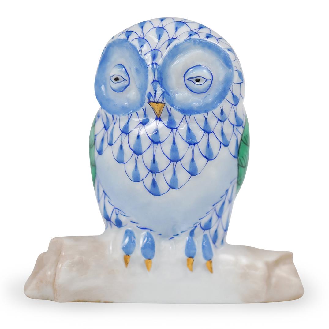 Herend Porcelain Fishnet Owl (1 of 3)