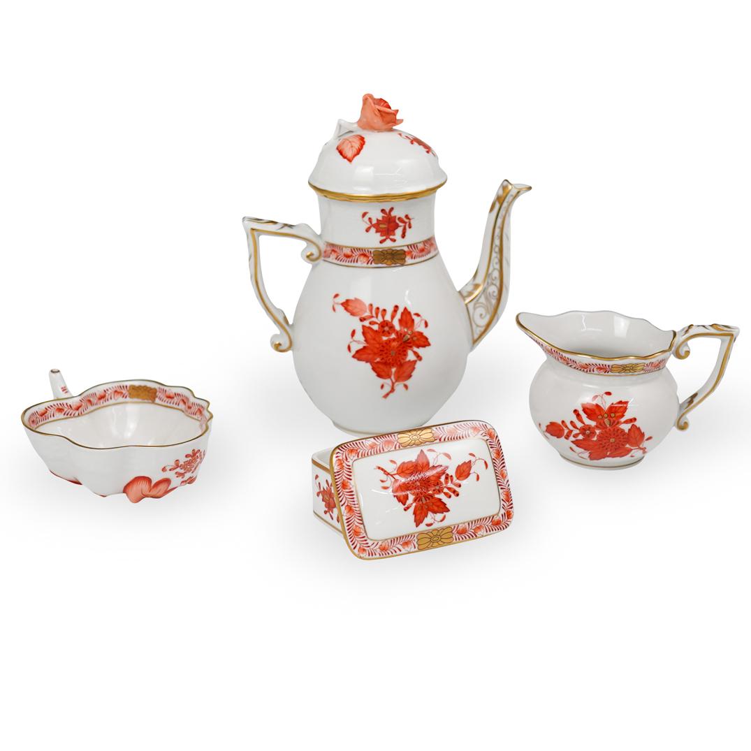 (4 Pc) Herend Chinese Bouquet Table Articles (1 of 6)