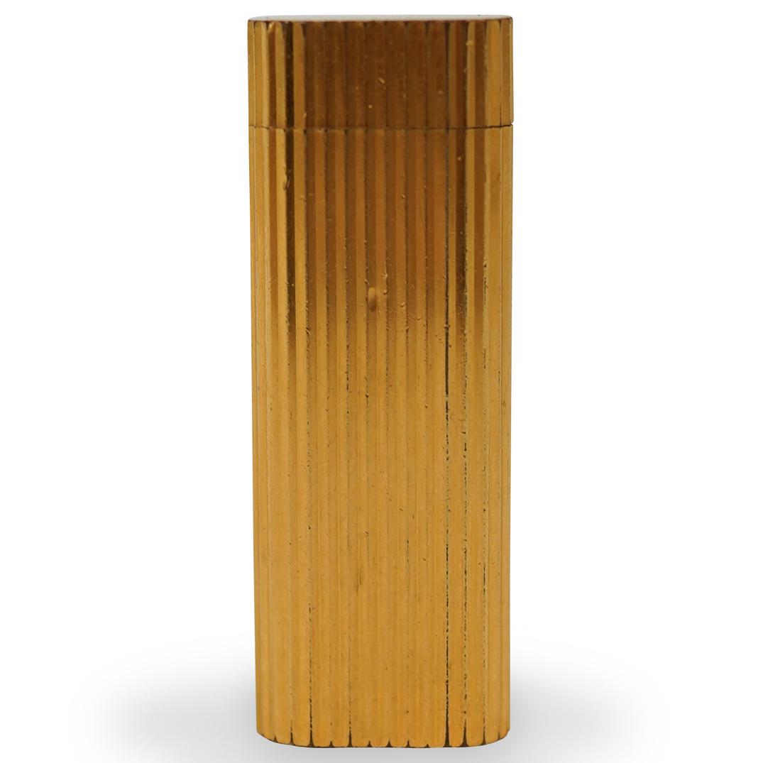 Cartier "Must De" Gold Plated Lighter (1 of 4)
