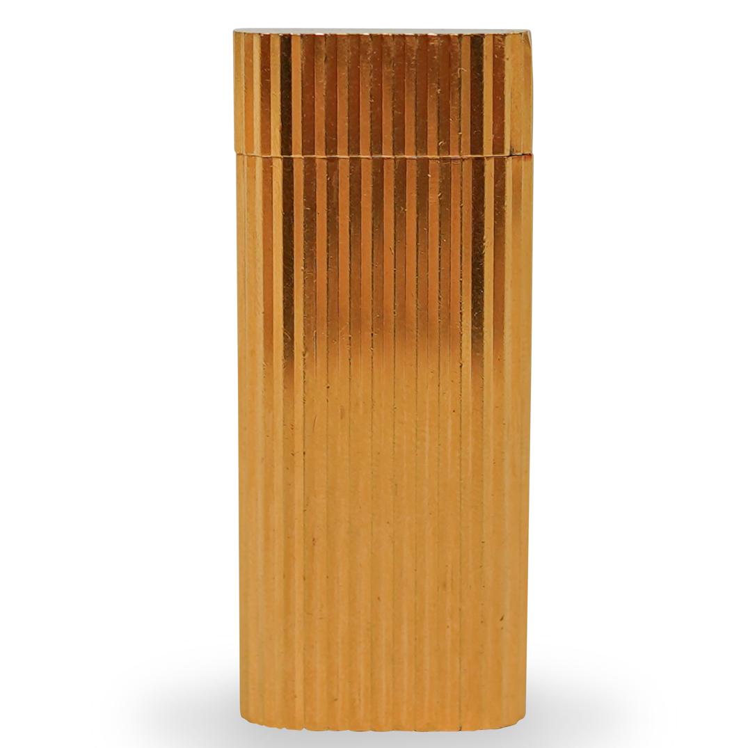 Cartier "Must De" Gold Plated Lighter (1 of 3)