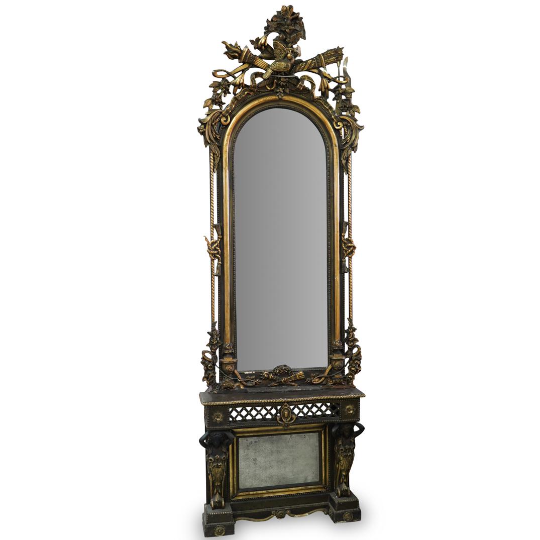 Monumental Two Tone Gilded Mirror (1 of 8)