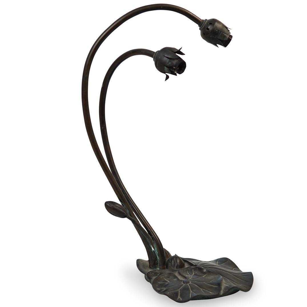 Bronze Pond Lily Table Lamp (1 of 3)
