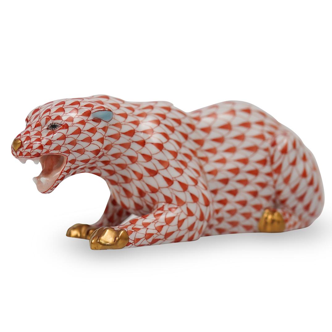 Herend Porcelain Fishnet PantherÃ‚ (1 of 4)