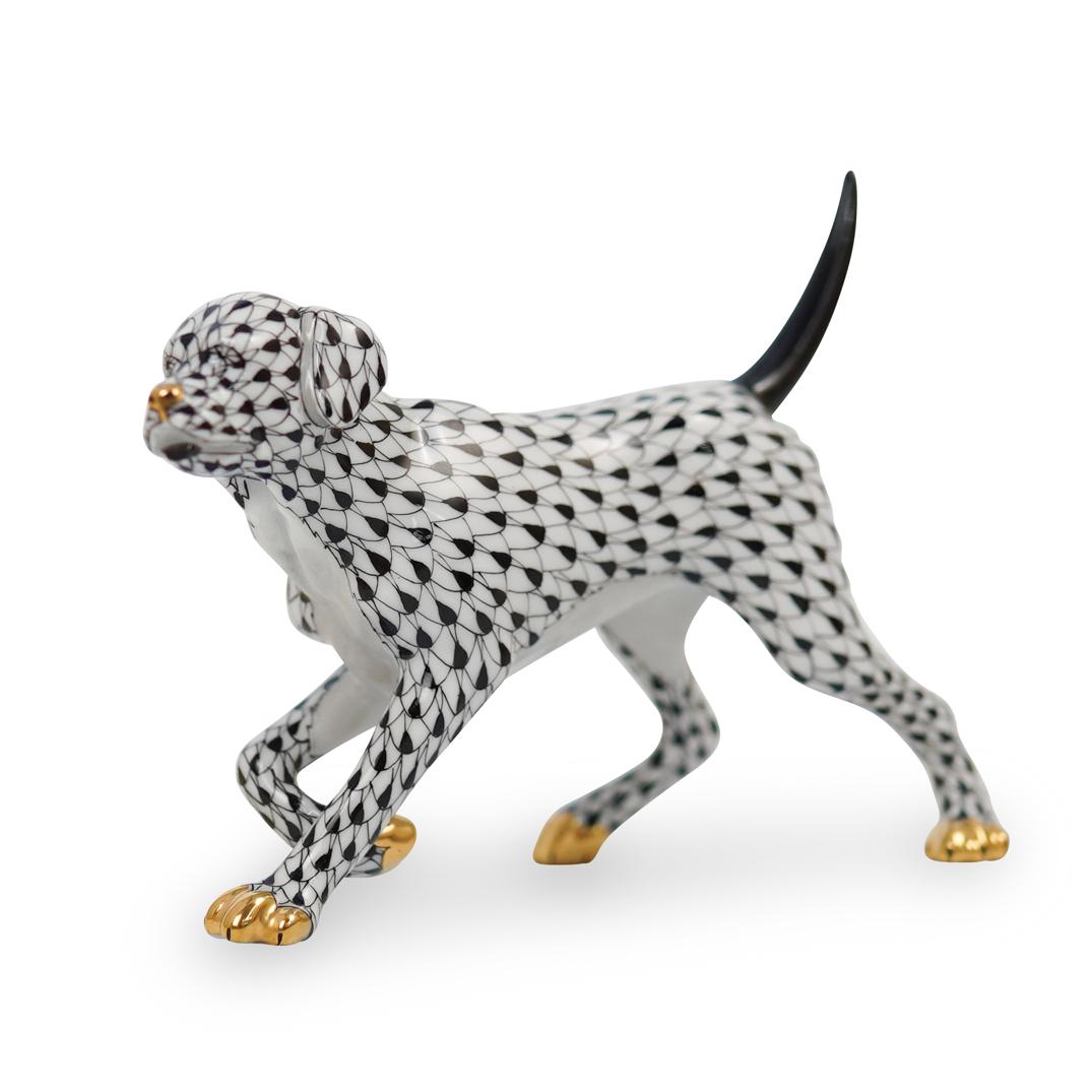 Herend Porcelain Fishnet Walking DogÃ‚ (1 of 4)