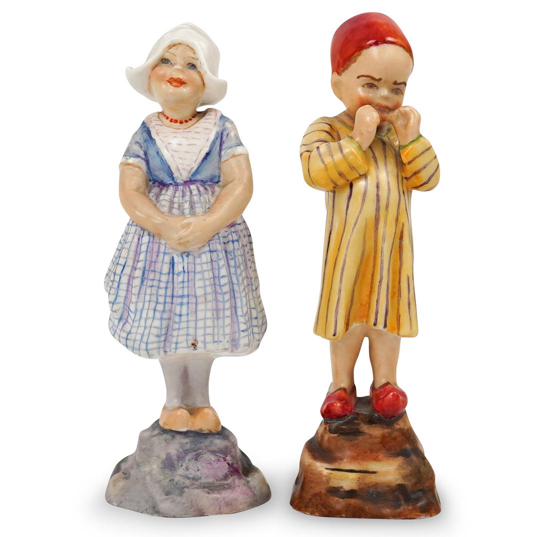 (2 pc) Royal Worcester Porcelain Figurines (1 of 4)