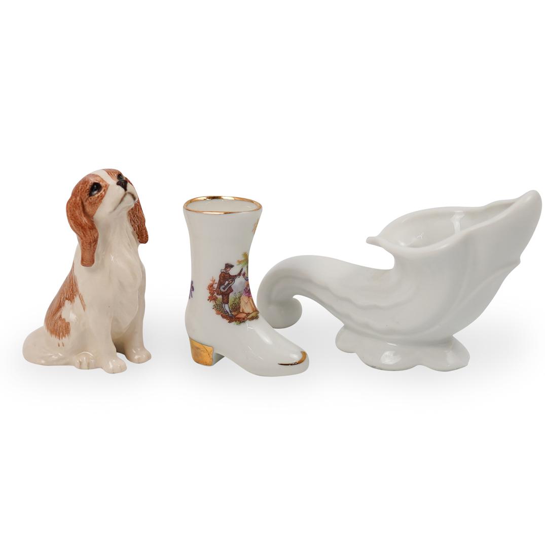 (3 Pc) Miniature Porcelain Grouping (1 of 5)