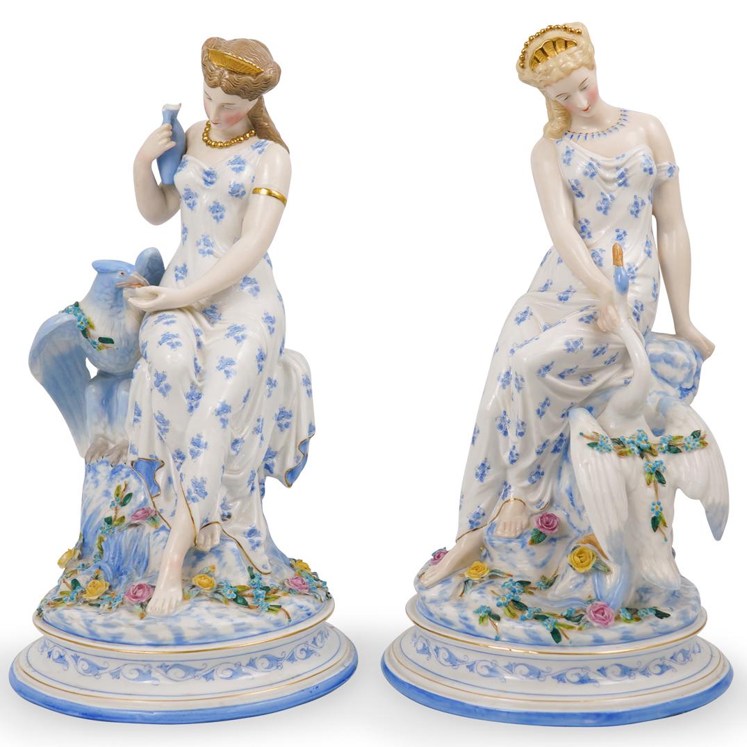 Pair of Continental Porcelain Figurines (1 of 7)