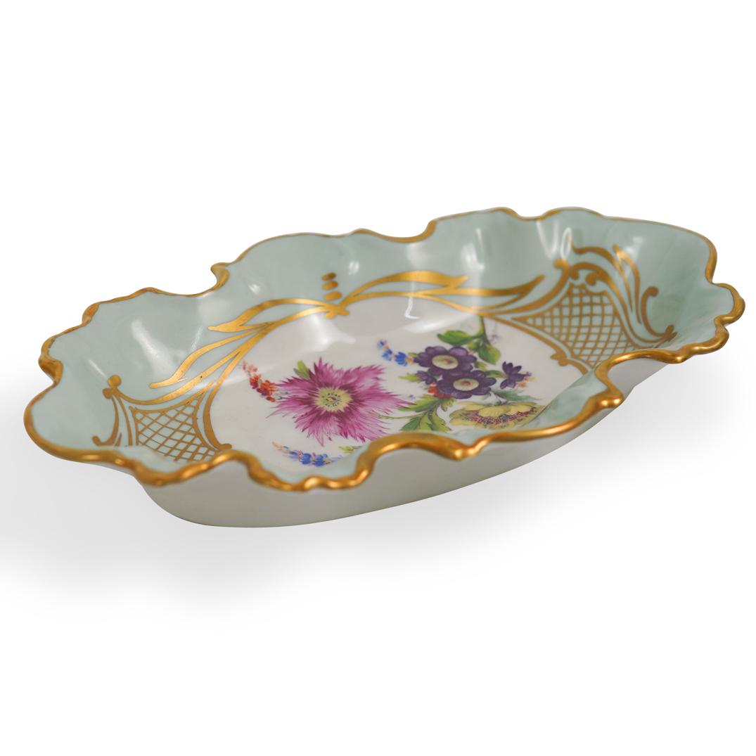 Limoges Porcelain Floral & Gilt Dish (1 of 3)