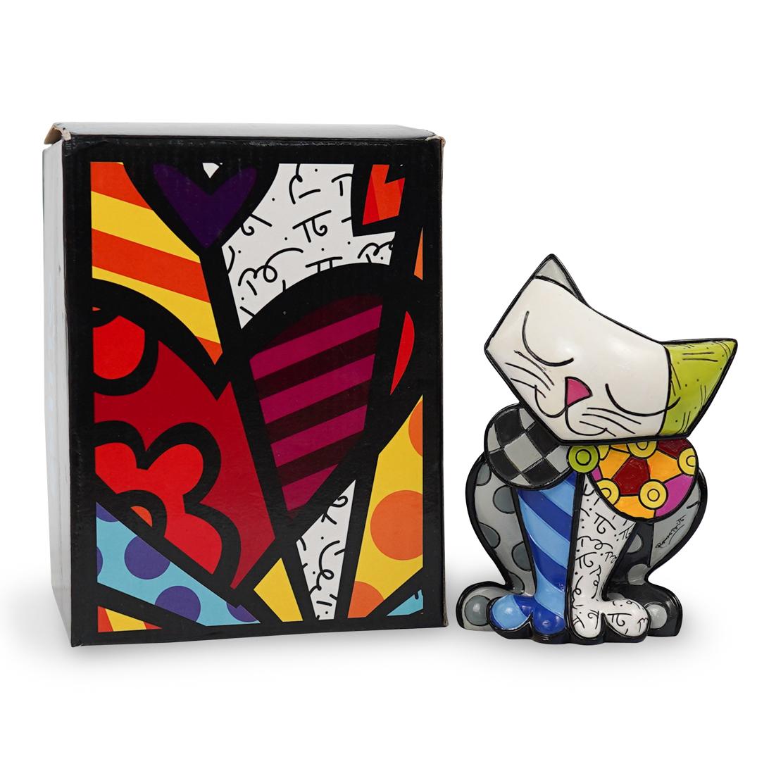 Romero Britto (Brazilian, b. 1963) "Happy Cat" Figurine (1 of 3)