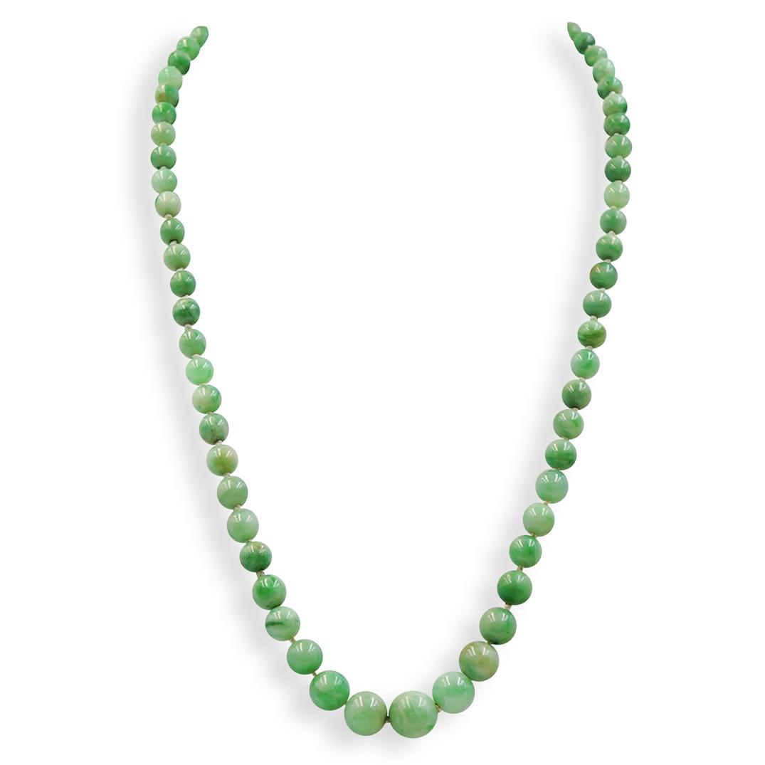 Chinese Jade Beaded Necklace (1 of 3)