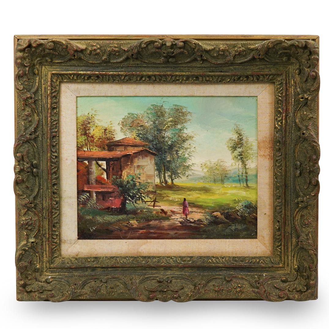 Oil On Board Impressionist Landscape (American) (1 of 1)