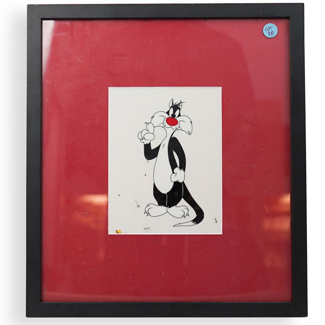 Sylvester the Cat Animated Cel (1 of 3)