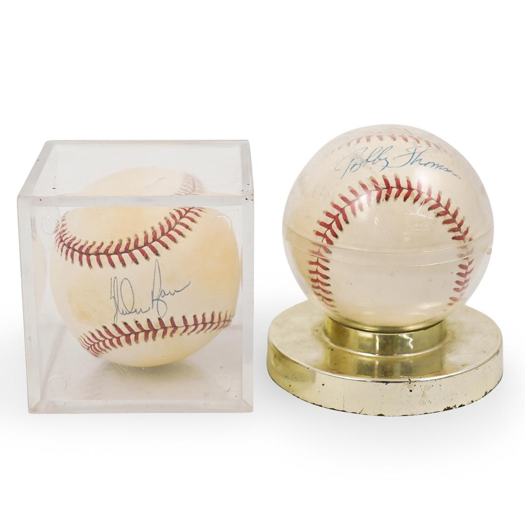 (2 Pc) Bobby Thomson and Noalon Ryan Autographed (1 of 5)