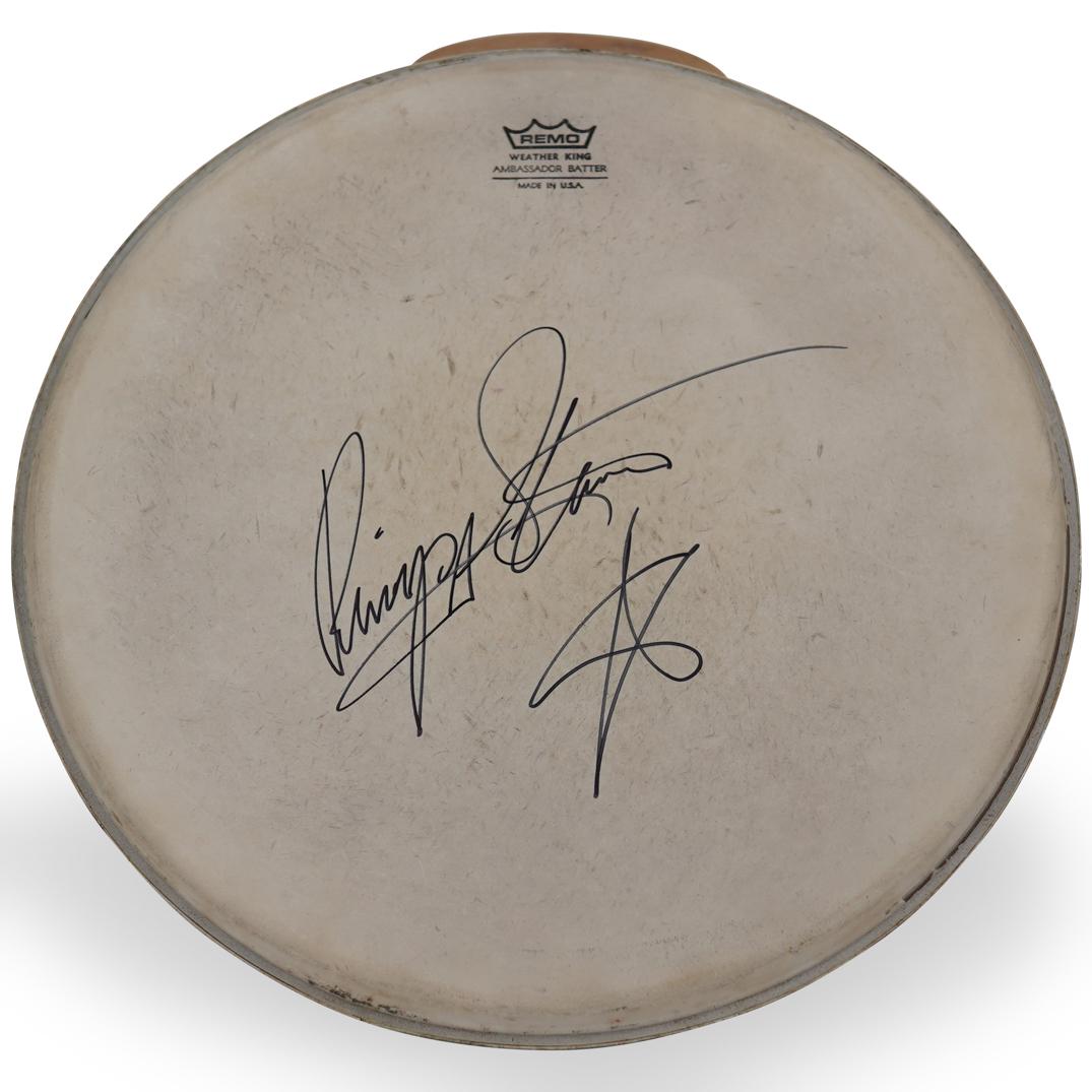 Ringo Starr Signed Drum Head (1 of 2)