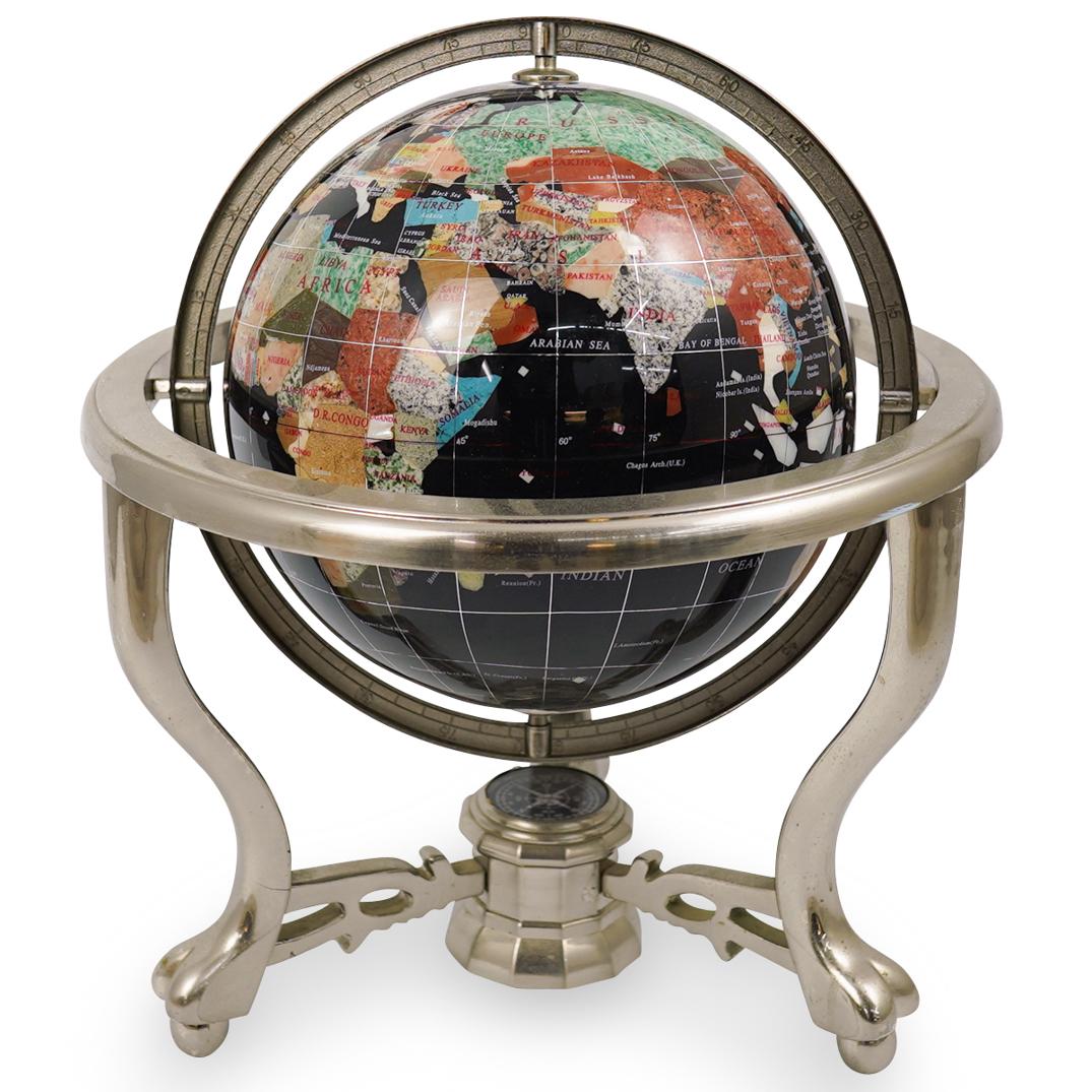 Handcrafted Semi-Precious Stone Globe (1 of 4)