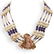 Italian Carved Coral and Beaded Amethyst Necklace