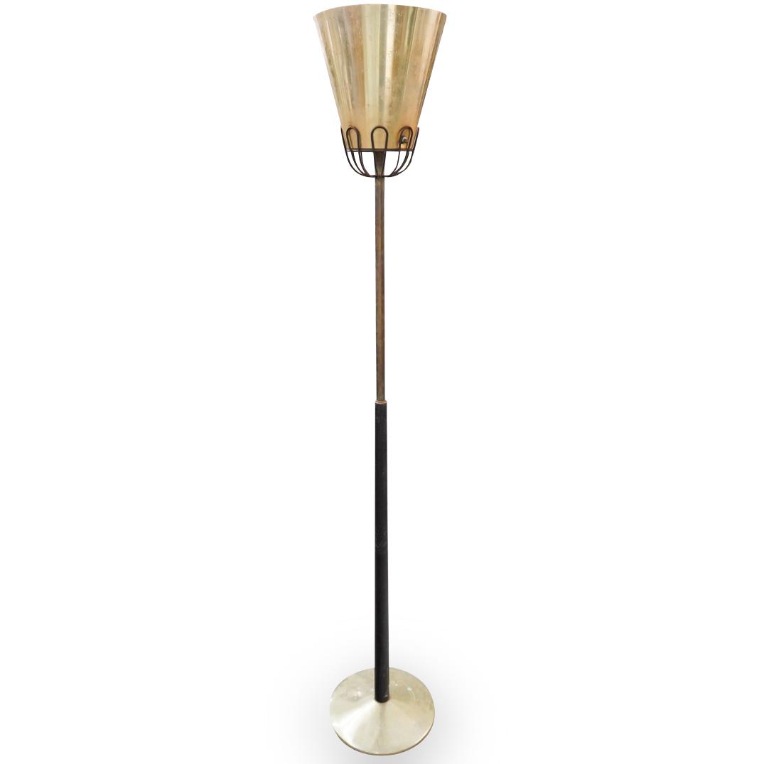 Mid Century Brass Floor Lamp (1 of 2)