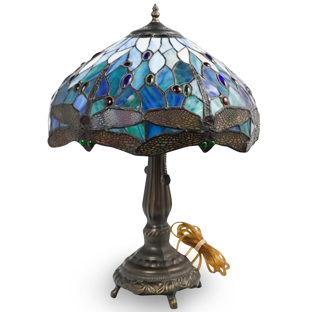 Tiffany Style Stained Glass Lamp (1 of 4)