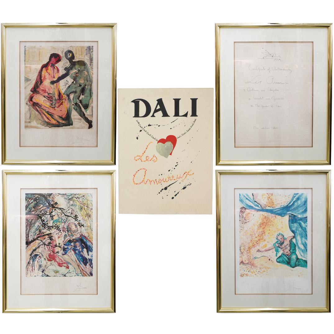 (4 Pc) Salvador Dali Les Amoureux Litho suite (1 of 13)
