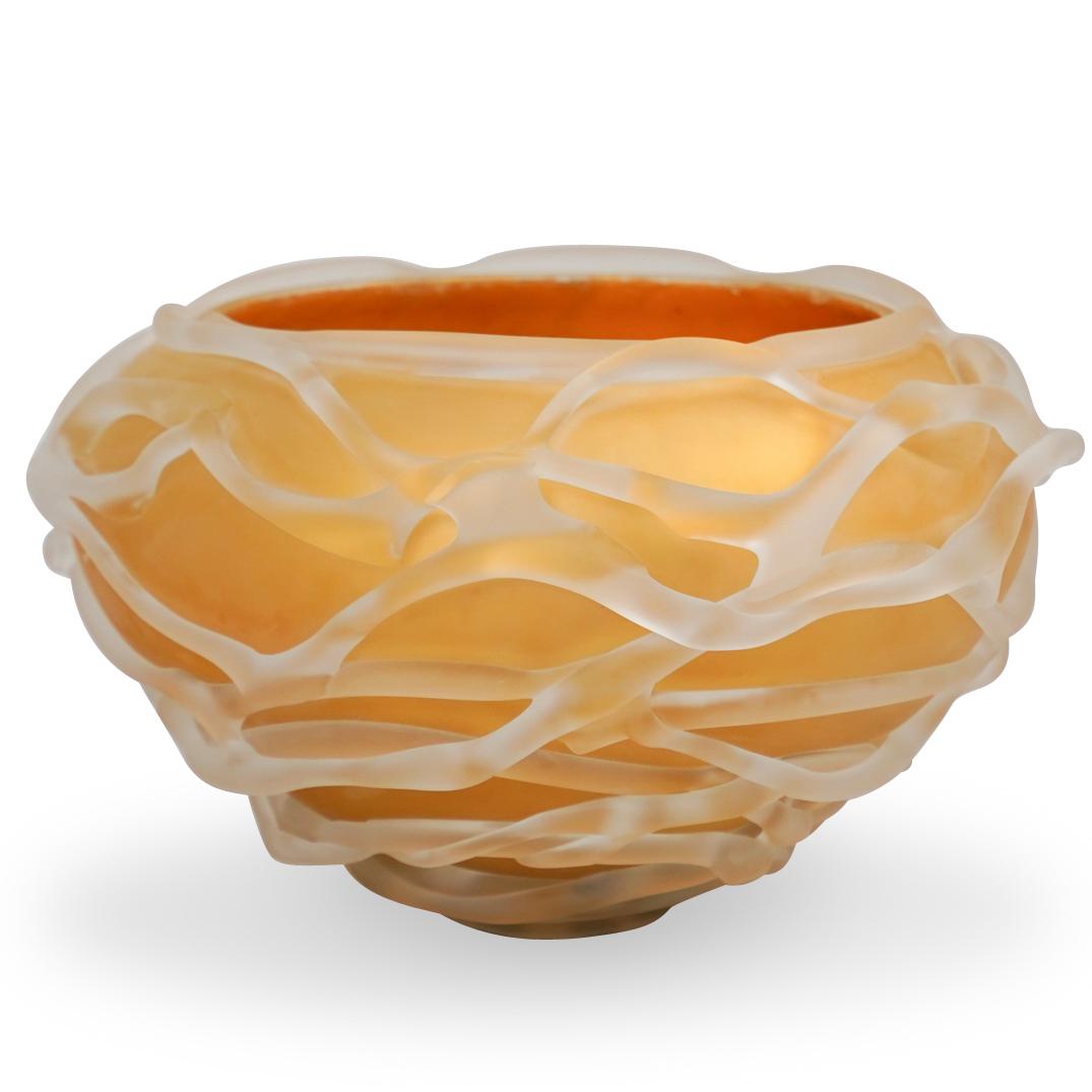 Large Cohn Stone Studios Art Glass Bowl (1 of 5)