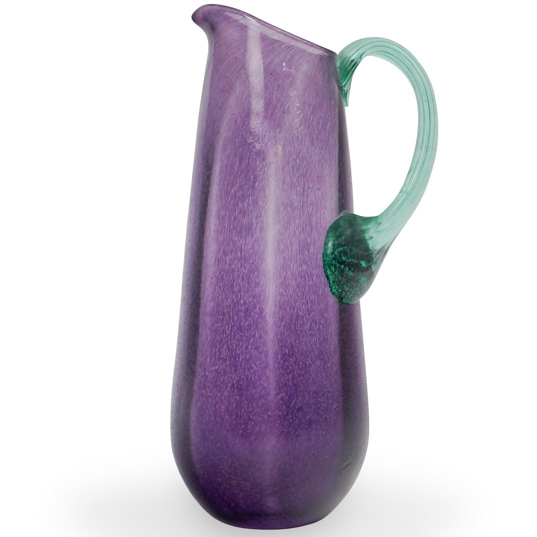 Kosta Boda G. Sahlin Signed Glass Pitcher (1 of 3)