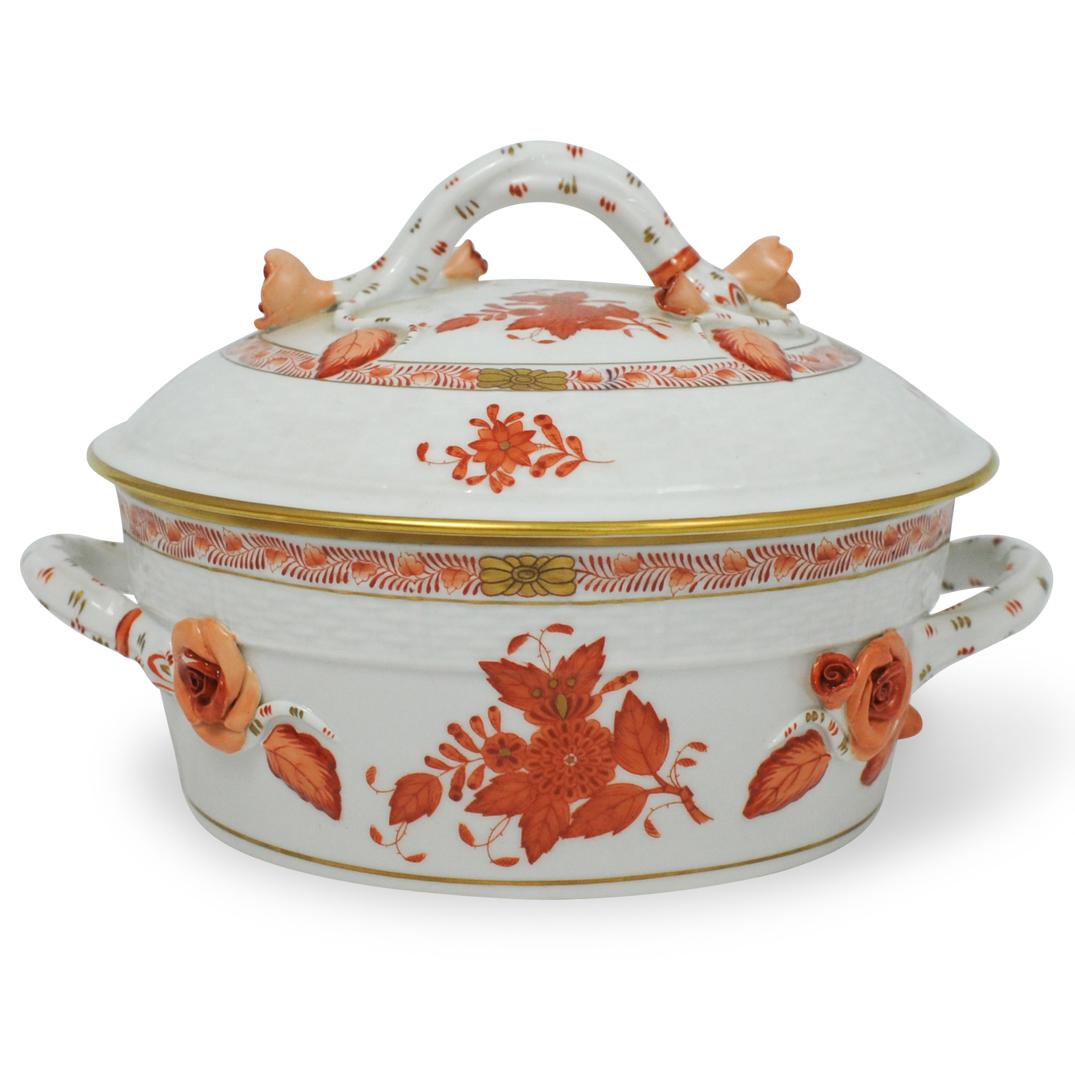 Herend Chinese Bouquet Covered Bowl (1 of 6)