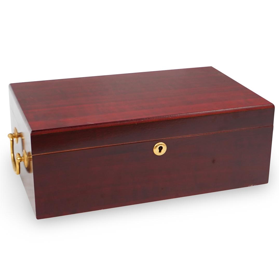 Cherry Wood Humidor Cigar Box (1 of 5)