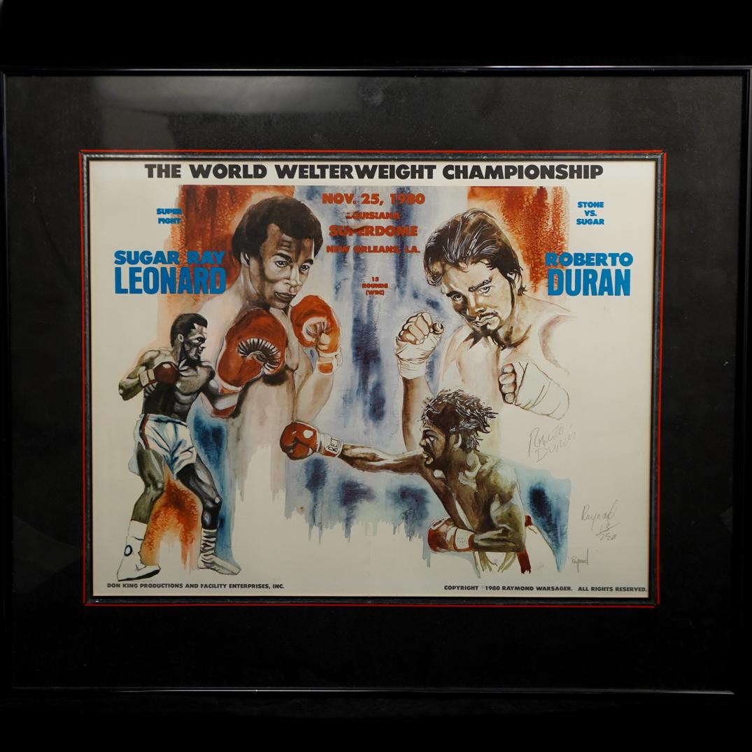 Sugar Ray Leonard Autograph Print by Raymond Warsager (1 of 4)