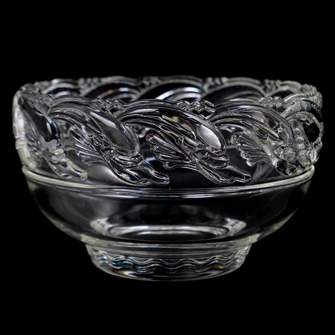 Tiffany Glass Dolphin Bowl (1 of 4)