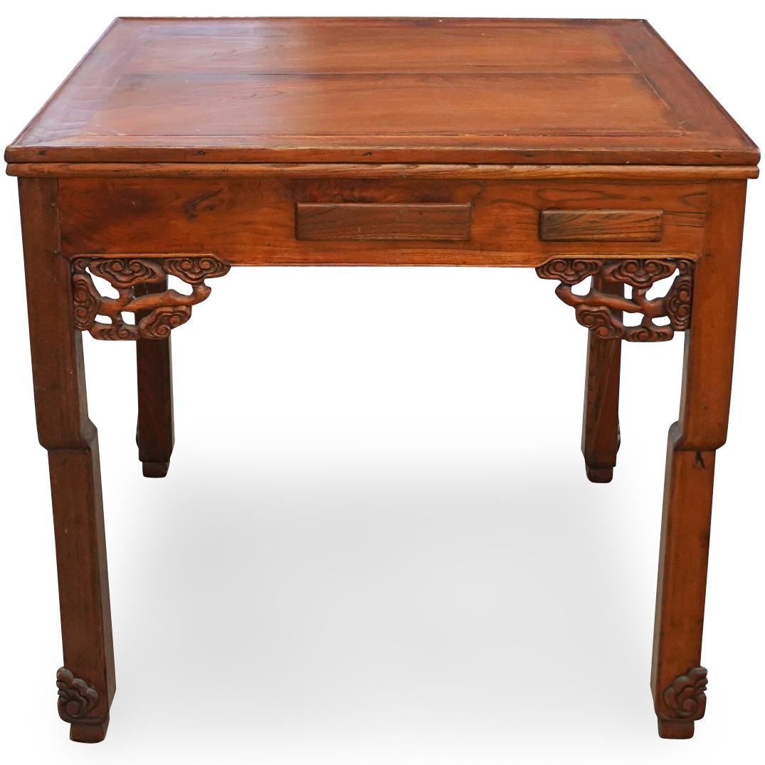 Antique Chinese Wood Mahjong Table (1 of 5)