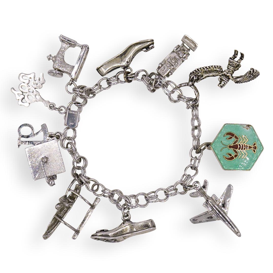 David Anderson Sterling Silver Charm Bracelet (1 of 6)