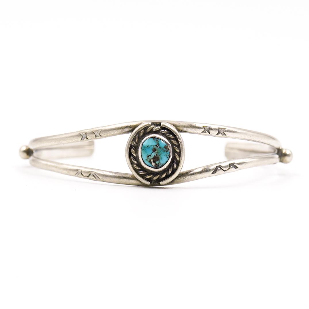 Sterling Silver and Turquoise Cuff Bracelet (1 of 3)
