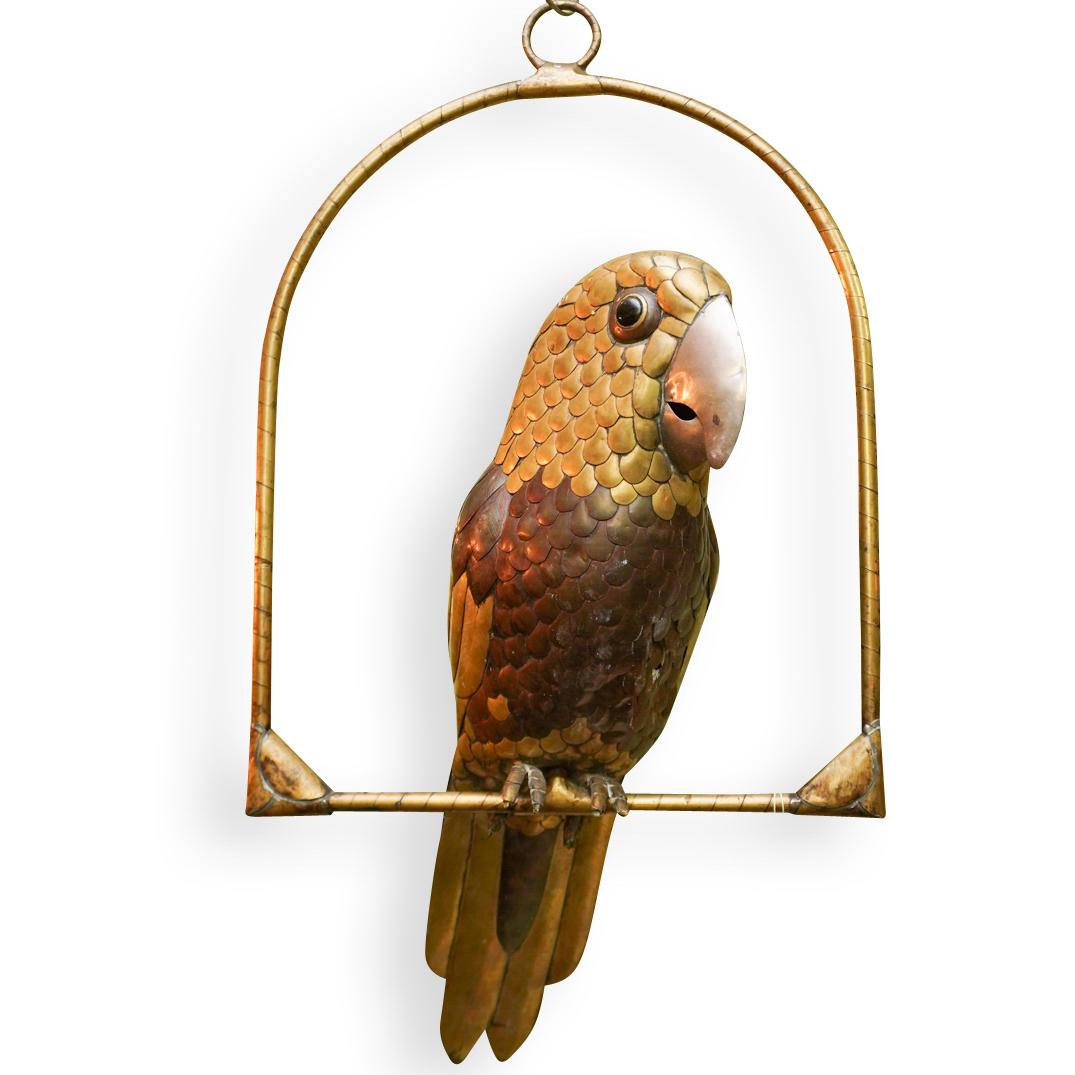 Sergio Bustamante Mixed Metal Parrot (1 of 4)