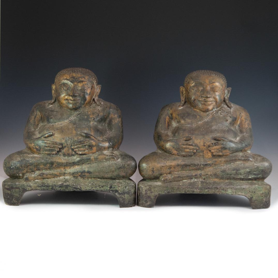 18th Ct. Southeast Asian Gilt Bronze Buddhas (1 of 7)