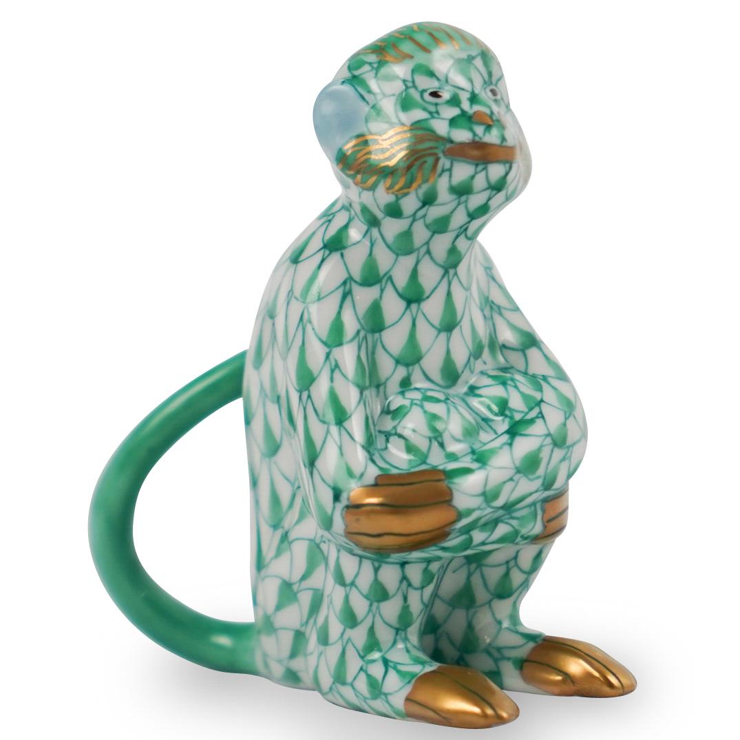 Herend Porcelain Fishnet Monkey (1 of 3)