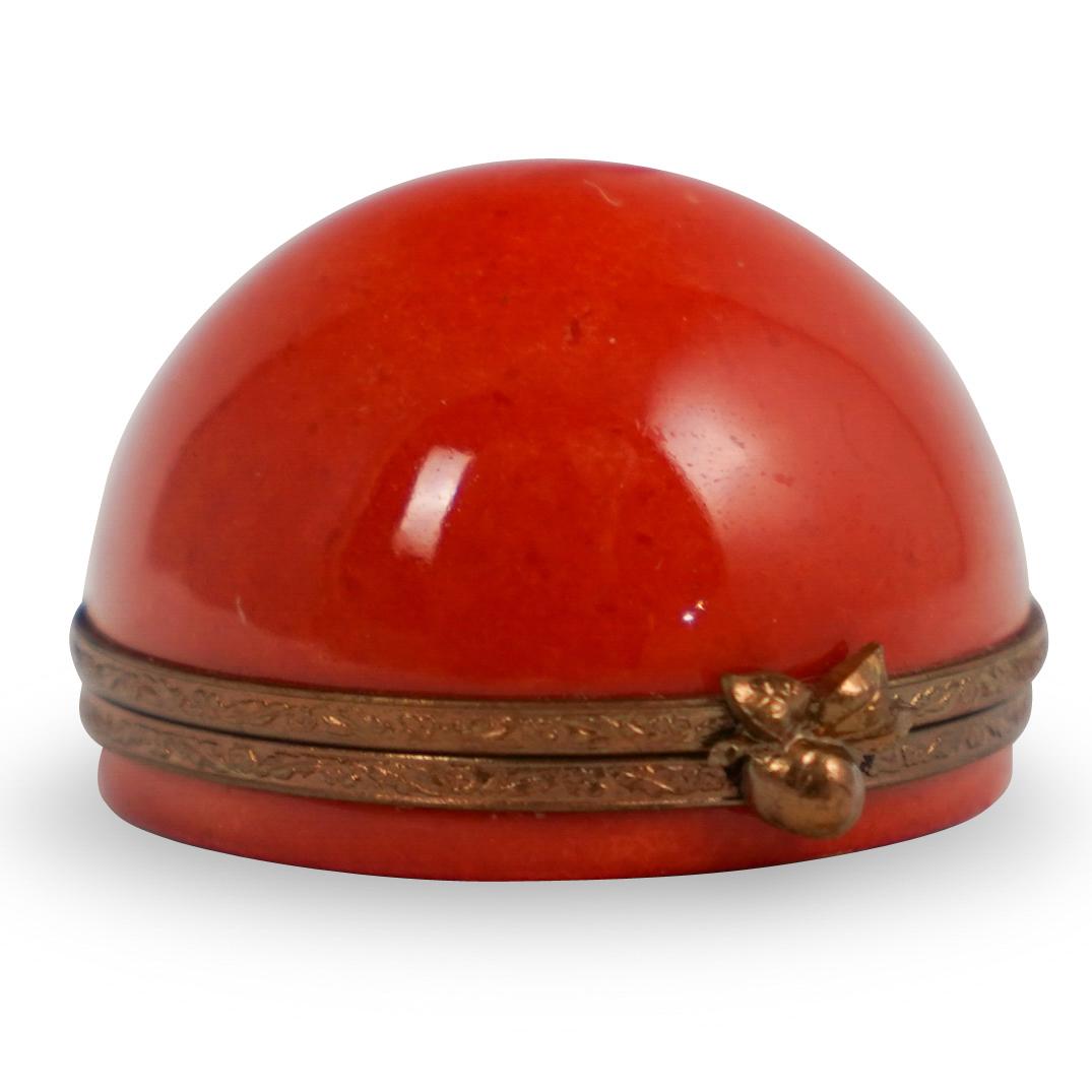 Limoges Porcelain Fruit Trinket Box (1 of 3)