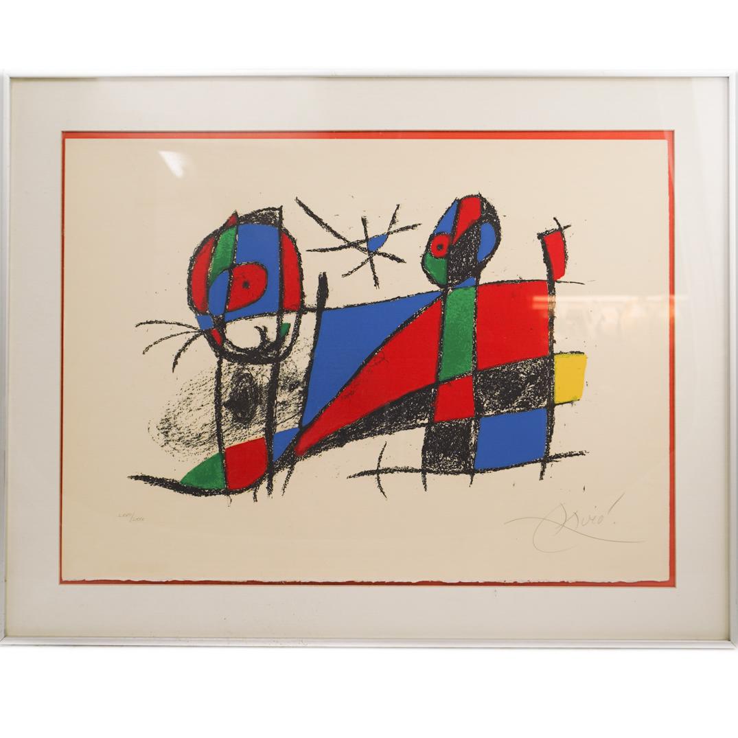 Joan Miro (Catalonia,1893-1983) Signed Lithograph (1 of 4)