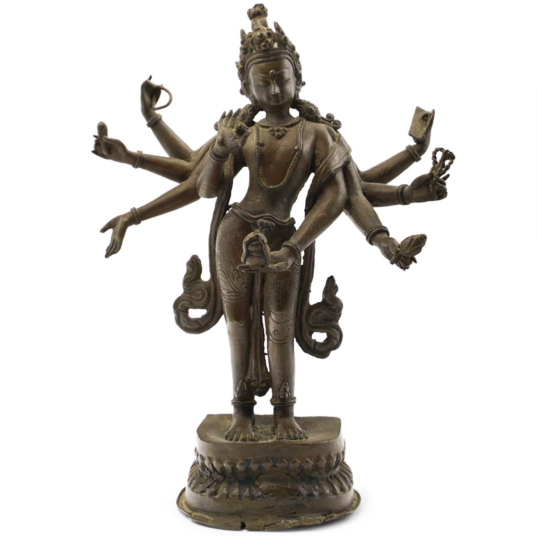 19th Cent. Bronze Durga Goddess (1 of 6)