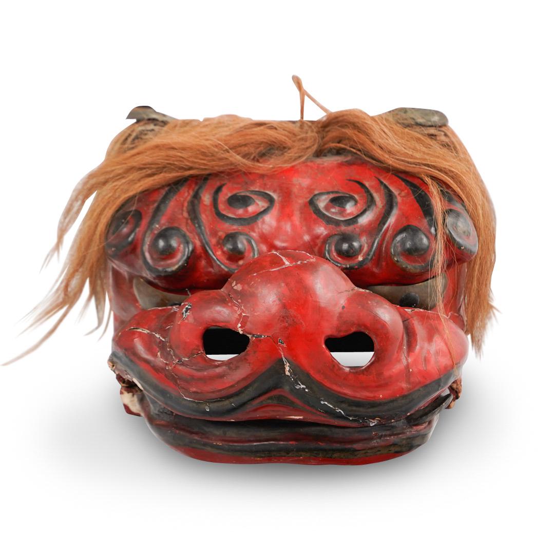 Antique Dragon Head Parade Mask (1 of 5)