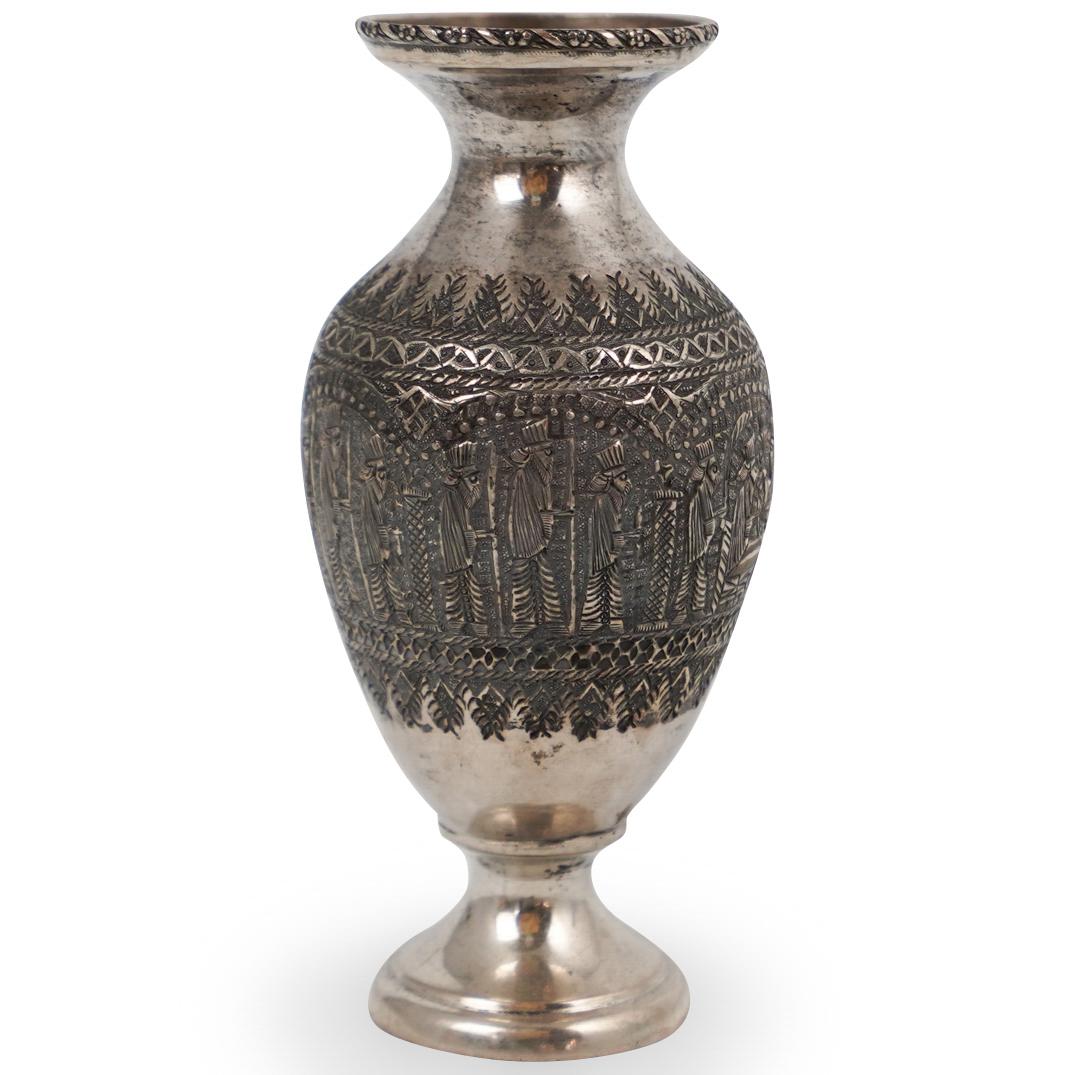 Persian Silver Hand Miniature Vase (1 of 4)