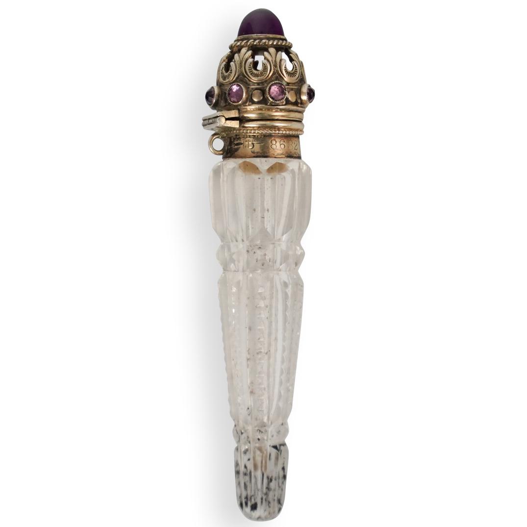 Sterling Silver and Crystal Perfume Bottle (1 of 4)