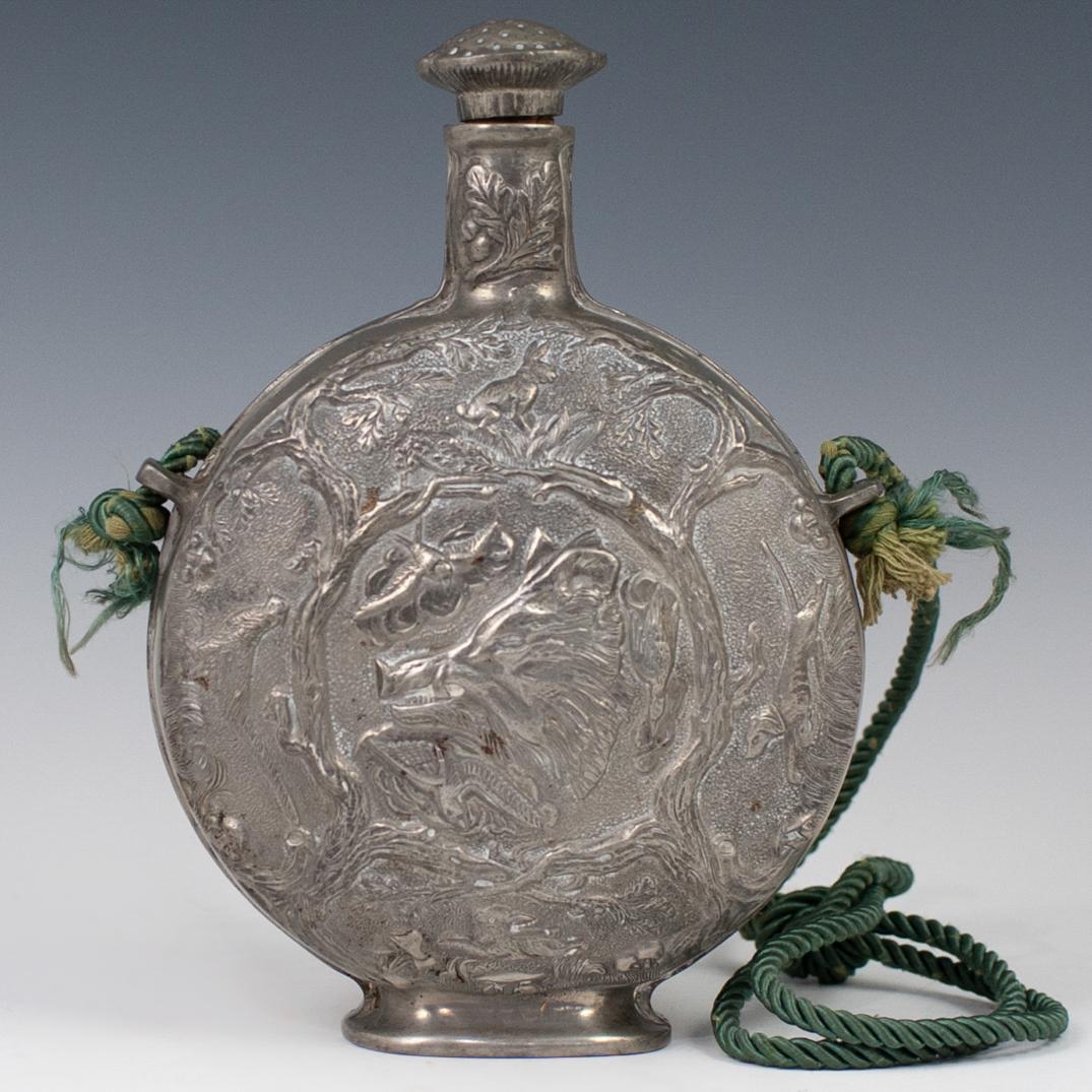 Large Pewter Flask (1 of 5)