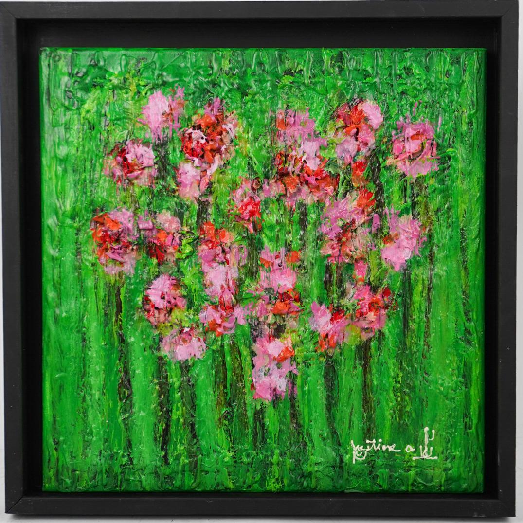 (Justine Alexander) Signed Abstract Acrylic (1 of 2)