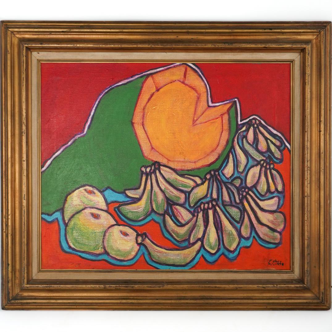 Charles Fahey Signed Oil On Canvas (1 of 5)