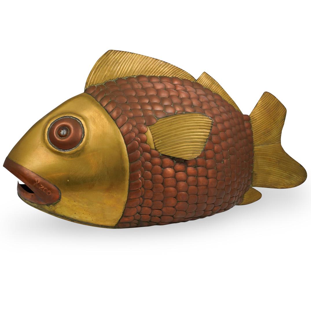 Style Of Sergio Bustamante Mixed Metal Fish (1 of 5)