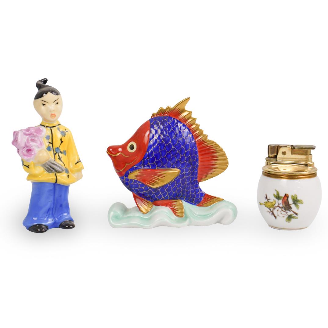 (3 Pc) Group Of Herend PorcelainÃ‚ (1 of 5)