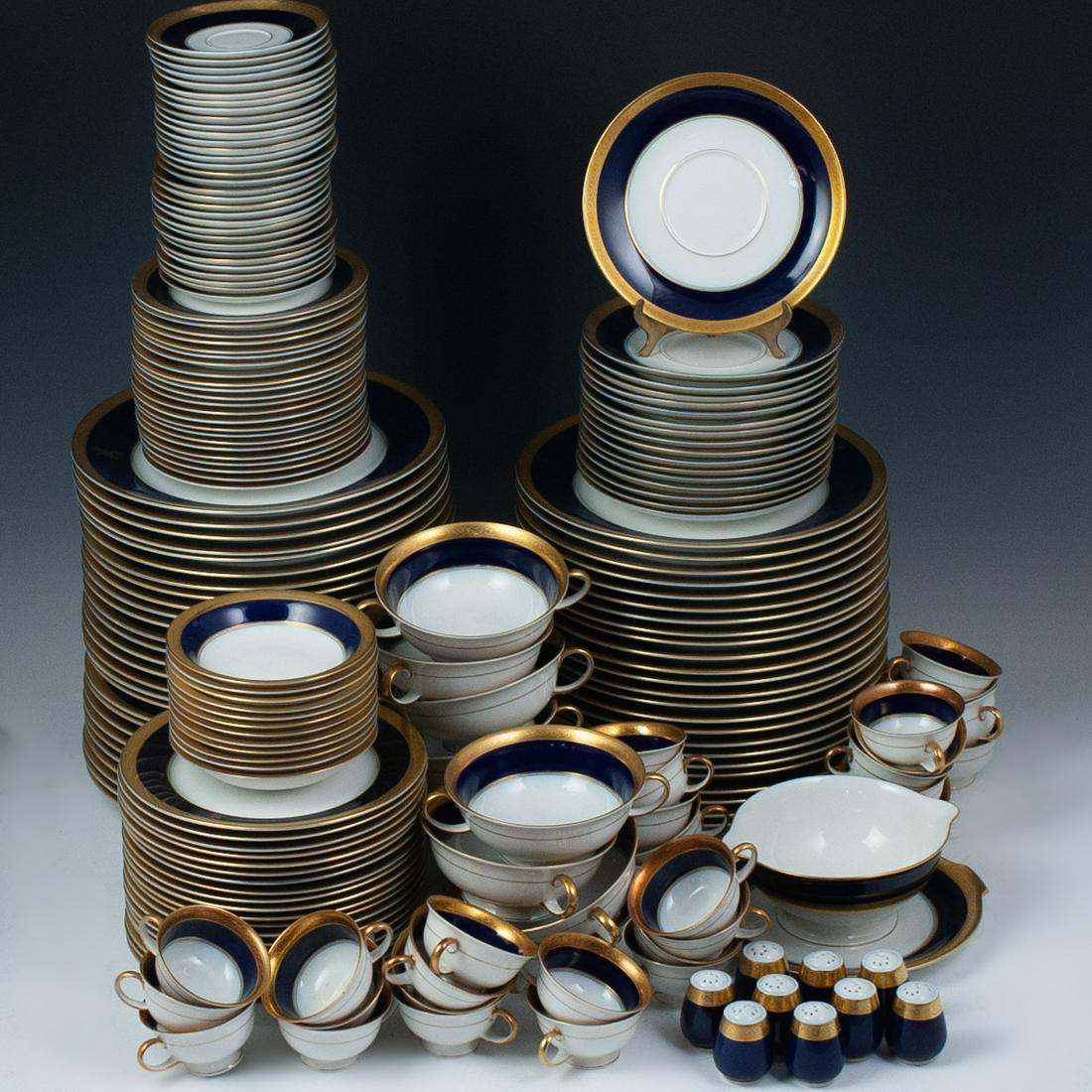 (213 Pc.) Rosenthal Gilded & Cobalt Porcelain Set (1 of 7)