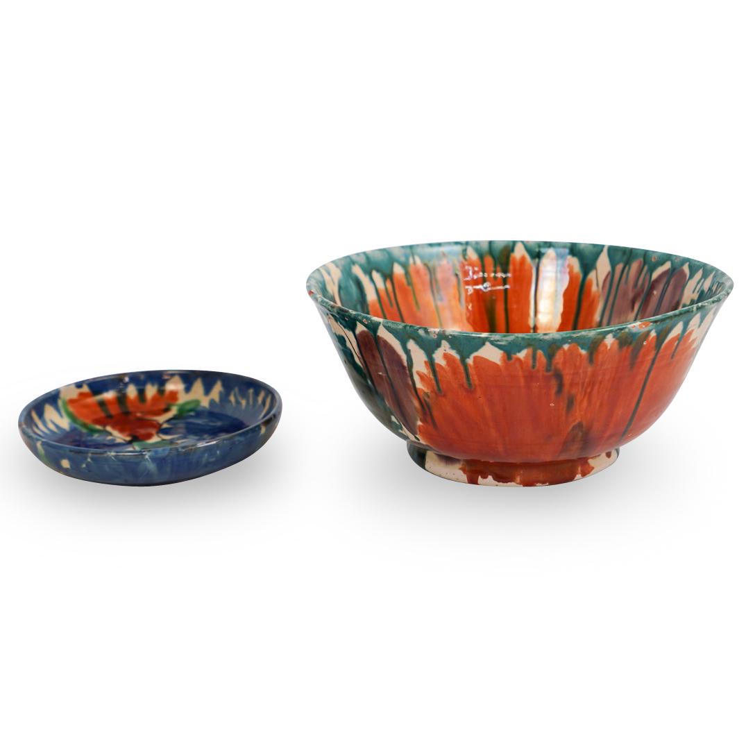 (2 Pc) Oaxaca Mexican Pottery Bowls (1 of 5)