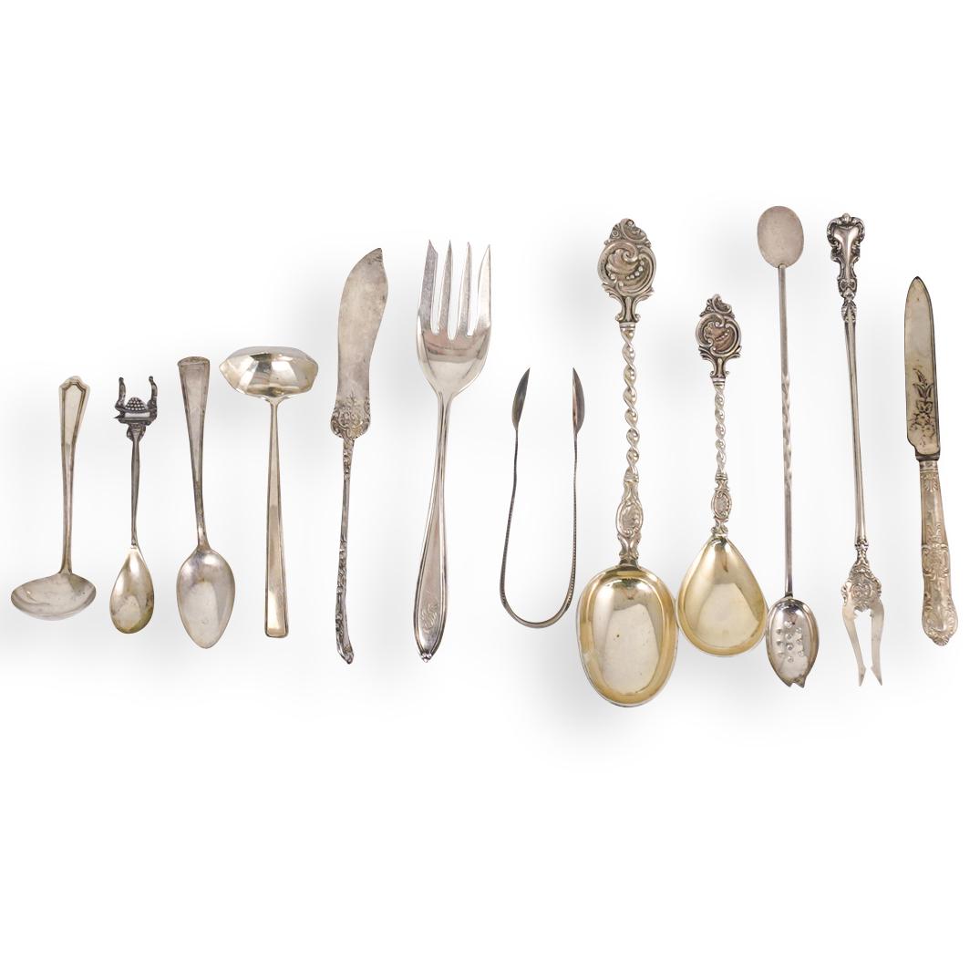 (12 Pc) Continental Sterling Flatware (1 of 10)